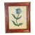 American Antique Folk Art Naive Flower Painting Framed For Sale