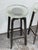 Metal Debra Weninger Design Steel Cast Glass Bar Stools, a Pair For Sale - Image 7 of 12