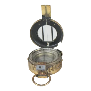 Brass Pocket Compass, England, 1944