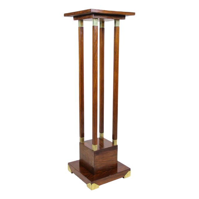 Austrian Art Nouveau Palisander Pedestal, 1900 For Sale