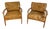 Vintage Leather Lounge Chairs, Set of 2 For Sale