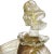 Mid-Century Modern Murano Vintage Dark Amber Olive Gold Flecks Italian Art Glass Woman Farmer With Basket Figure Sculpture For Sale - Image 3 of 8