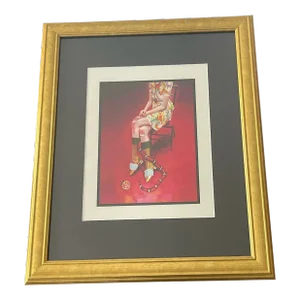 Framed Gucci Fashion Figurative Lithograph
