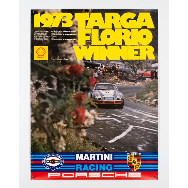 Targa Florio Winner Porsche Poster by Atelier Strenger, 1973 For Sale - Image 3 of 9