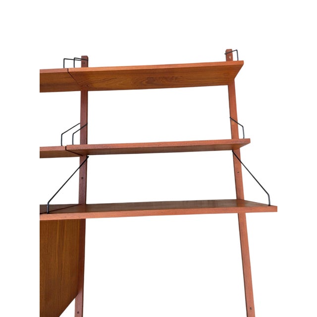 1950 Poul Cadovius Design Wall Mounted Shelf Modular Royal System Teak Cado Unit For Sale - Image 9 of 16