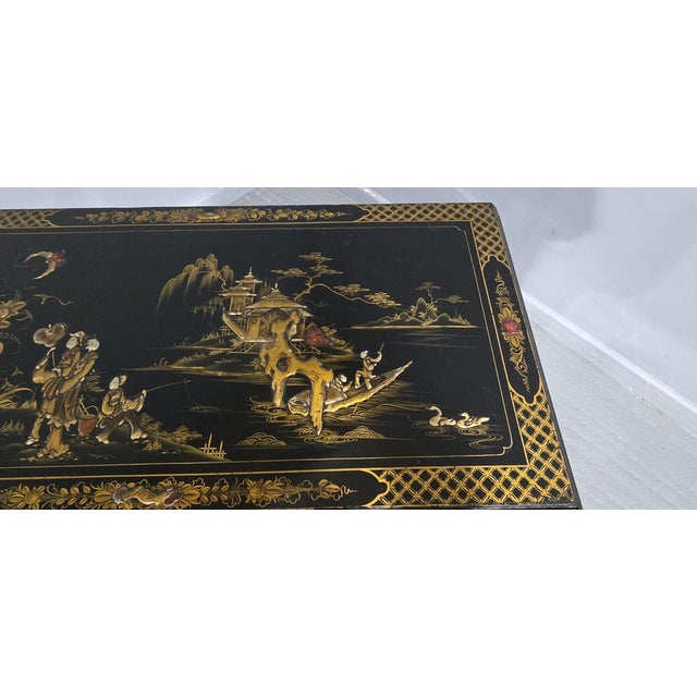 Paint Fine Chinoiserie 2-Door Cabinet, 1900 For Sale - Image 7 of 18