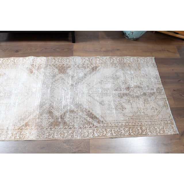 1970s Vintage Handmade Wool Cotton Turkish Area Rug For Sale - Image 11 of 11
