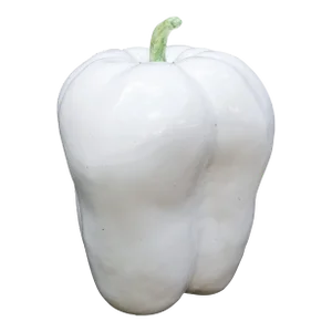 1970s Large White Ceramic Pepper