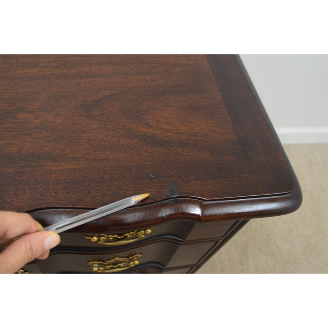 Henredon Chippendale Solid Mahogany Nightstand Bedside Table Chairish