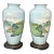 Pair of 1920s Japanese Cloisonne Vase, Pale Blue Ground With Mt. Fuji Scene For Sale