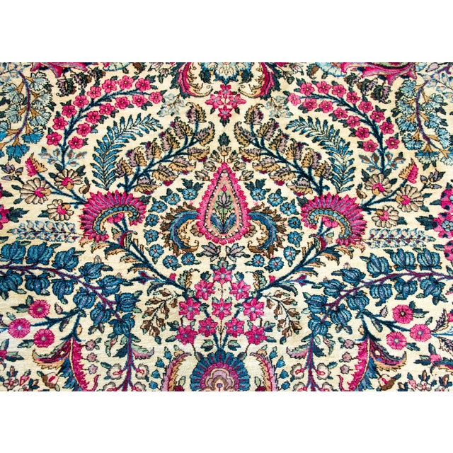 Early 20th Century Persian Kirman Rug For Sale - Image 11 of 15