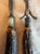 Victorian Antique Sterling Silver Mounted Stag Horn Carving Set, Meat Fork and Sharpening Steel For Sale - Image 3 of 15
