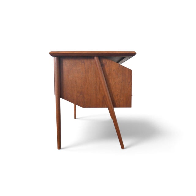 Atomic Danish Modern Teak Desk by Tibergaard For Sale - Image 9 of 16