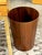 Oversized Swedish Modern Figured Rosewood Wastebasket Sweden, circa 1960s For Sale - Image 10 of 16