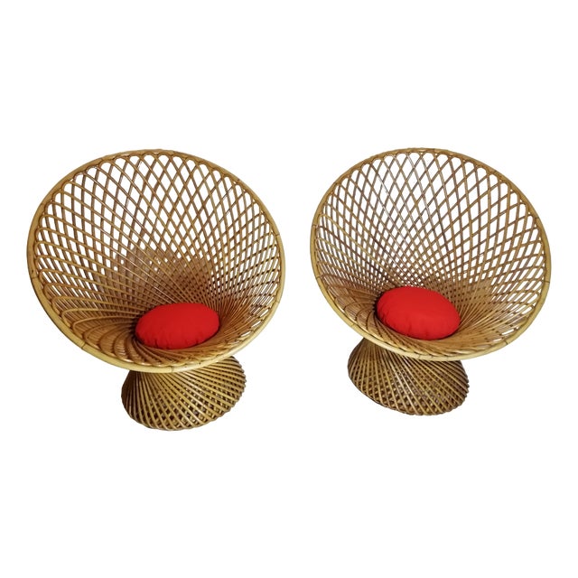 Italian Model Primavera Armchairs by Franco Albini & Franca Helg for BBB Bonacina, 1968, Set of 2 For Sale