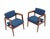 Wood Solid Walnut Newly Upholstered Set of Four Gunlocke Chairs Risom Style For Sale - Image 7 of 10