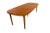 1970s Danish Teak Rounded Corners Extendable Rectangle Dining Table For Sale - Image 10 of 10