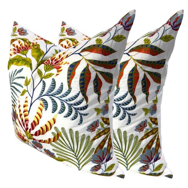 Abstract Pair of 24'' Ann Gish Cloud Cover Pillows For Sale - Image 3 of 6