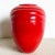 1980s Postmodern Red Ceramic Vase by Haeger For Sale - Image 5 of 9