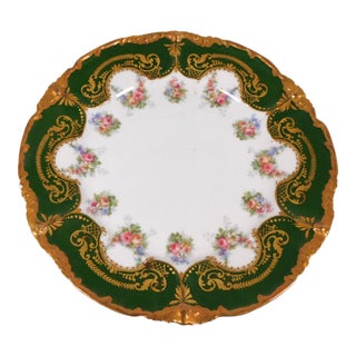 Late 18th Century Jean Pouyat Limoges Plate With Gold Trim For Sale