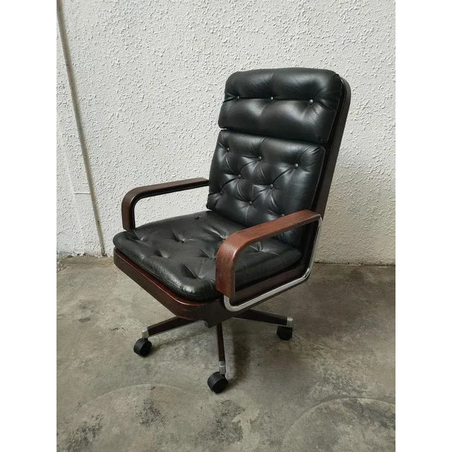 Animal Skin Mid-Century Swivel Armchair from AG Barcelona For Sale - Image 7 of 7