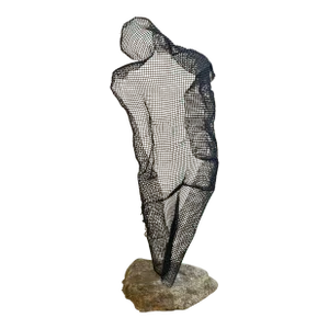 Contemporary Minimalist Figurative Mesh Sculpture by Donald Kolberg