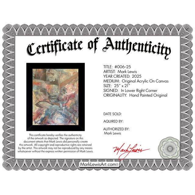 The Provenance This original work is offered directly from the family of the artist, Mark Lewis (b. 1958). Lewis is the...