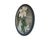 Mid-Century Modern Mid Century Modern Oval 1965 Flower Framed Painting Vintage 1960s - Signed For Sale - Image 3 of 9