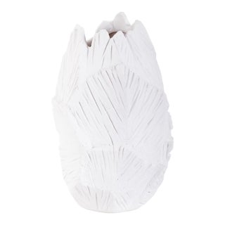 Abstract Small Elm White Vase For Sale