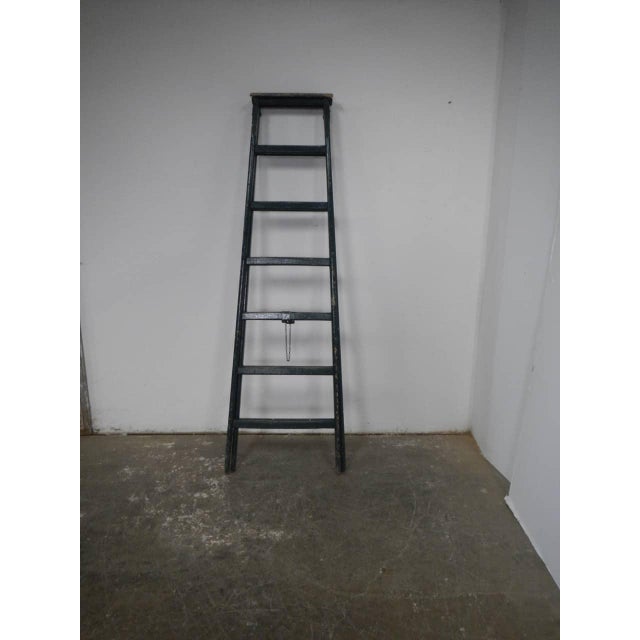 Vintage Fir Wood Ladder, 1960s For Sale - Image 4 of 11