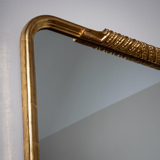 Trapezoidal Wall Mirror in the Style of Osvaldo Borsani, Probably Italy, Mid-20th Century For Sale - Image 10 of 11