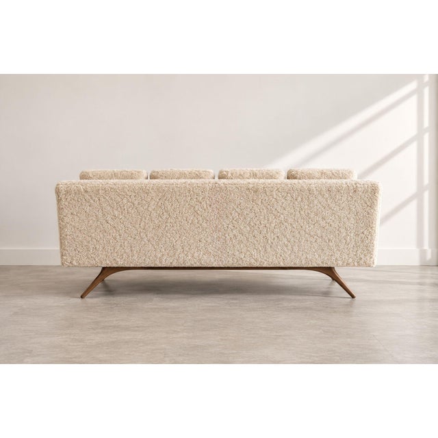 Mid 20th Century Venetian Sofa by Vladimir Kagan in Shearling, C. 1950s For Sale - Image 5 of 9