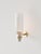 Contemporary Magda I Wall Lamp in Brass with Aluminum and Fluted Glass by Marine Breynaert For Sale - Image 3 of 9