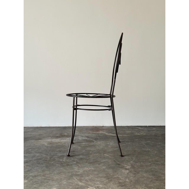 Spiral Iron Chairs in the Style of Luigi Serafini for Sawaya & Moroni, 1980s, Set of 6 For Sale - Image 13 of 18