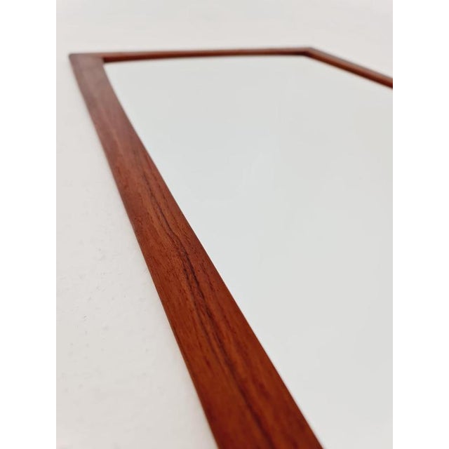 Large Mid-Century Modern Danish Wall-Mounted Mirror, 1960s For Sale - Image 11 of 15