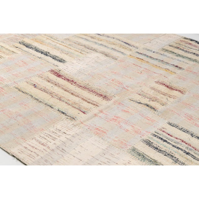 Off-white Oversize Nautral Vintage Kilim Rug For Sale - Image 8 of 10