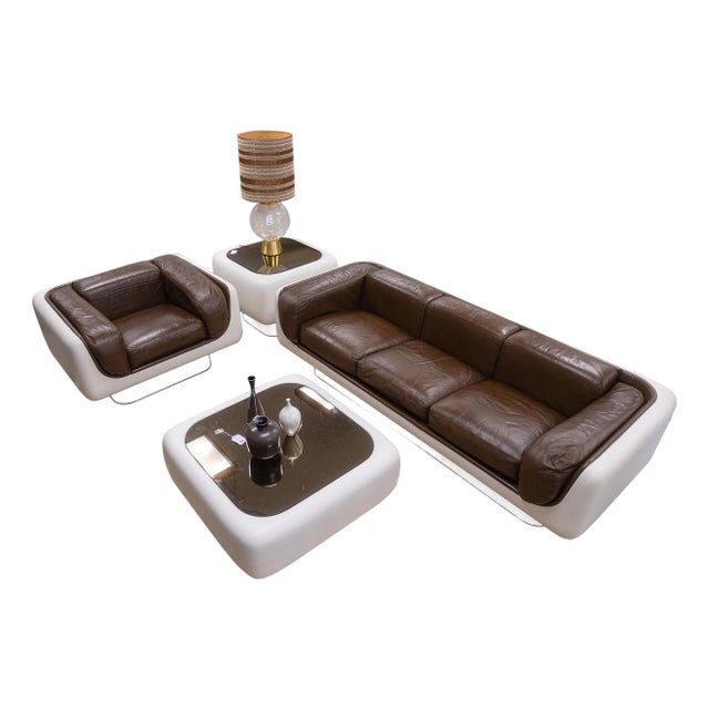 Vintage 1978 William Andrus for Steelcase 4 Piece Soft Seating Furniture Suite For Sale