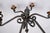 Spanish Revival Late 20th Century Pair of Wrought Iron Candelabra For Sale - Image 3 of 8