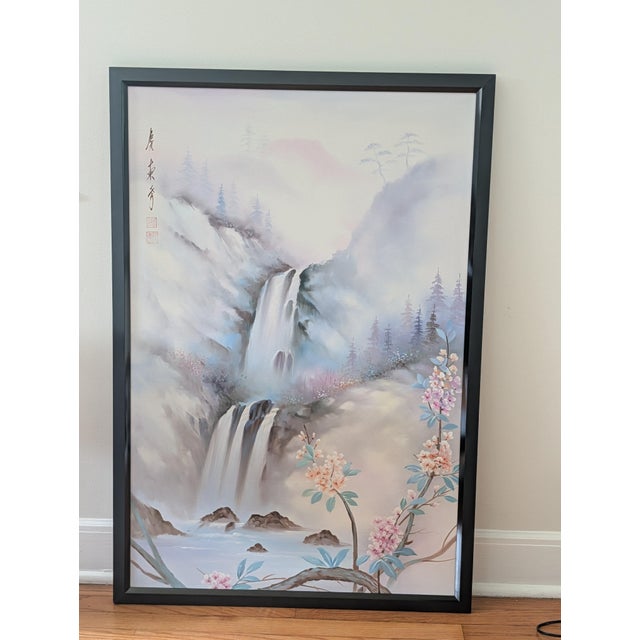1980s Chinese Cascading Waterfall With Blossoms For Sale In New York - Image 6 of 8