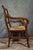 Empire-Style Armchair in Walnut with Woven Straw Seat For Sale - Image 5 of 7
