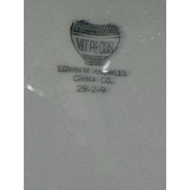 Vintage Edwin M. Knowles China Co. Serving Platter For Sale - Image 4 of 4