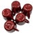 Ceramic 1950s Mid-Century Modern Burgundy "La Linda" Ceramic Coffee Mug W/ Saucer by Bauer, Set of 5 For Sale - Image 7 of 7