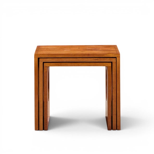 Jens Quistgaard Mid Century Danish Teak Nesting Tables - Set of 6 For Sale - Image 9 of 12