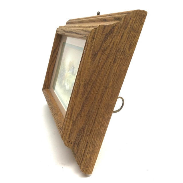 Andre Orpinas Print Heavily Framed With Oak and Glass For Sale - Image 9 of 10