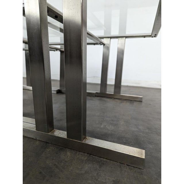 Space Age Nesting Tables in Chrome Steel, Set of 3 For Sale - Image 4 of 6