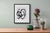 Black & White Abstractions No. 1 is a sophisticated contemporary abstract work by artist Diane Grant, originating from a...