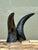 Metal Vintage Natural Horns on Chrome Plinths - Set of 2 For Sale - Image 7 of 12