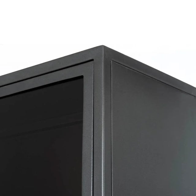 Contemporary Four Hands Aviva Barrister Cabinet, Gunmetal For Sale - Image 3 of 10