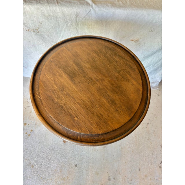 Early 20th Century French Thonet Style Bentwood Side Table For Sale - Image 6 of 12