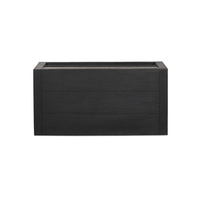 Four Hands Warby Nightstand - Worn Black Veneer For Sale - Image 12 of 12